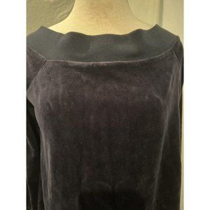 525 America Women's Blue Knit Pullover Velvet Sweater Size XS RN# 151158